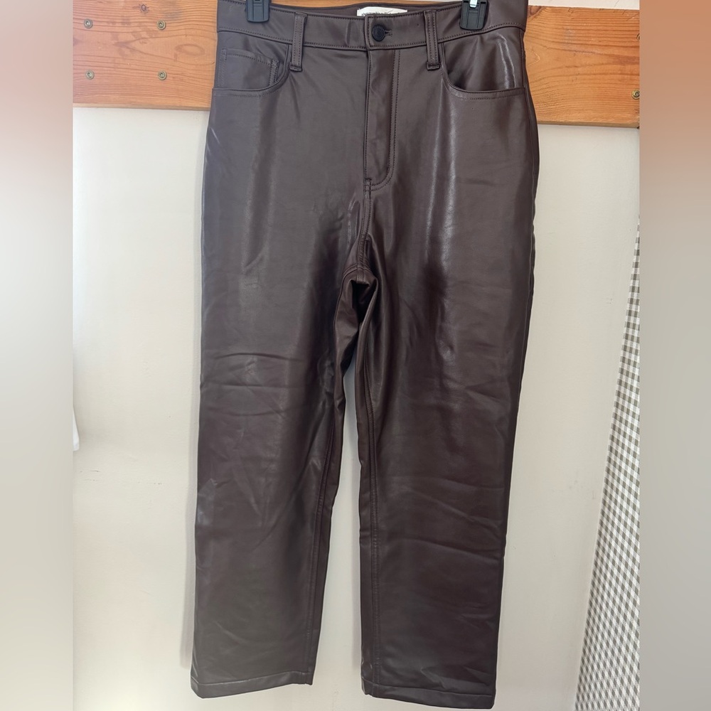 Abercrombie & Fitch Brown Straight Leg Pants